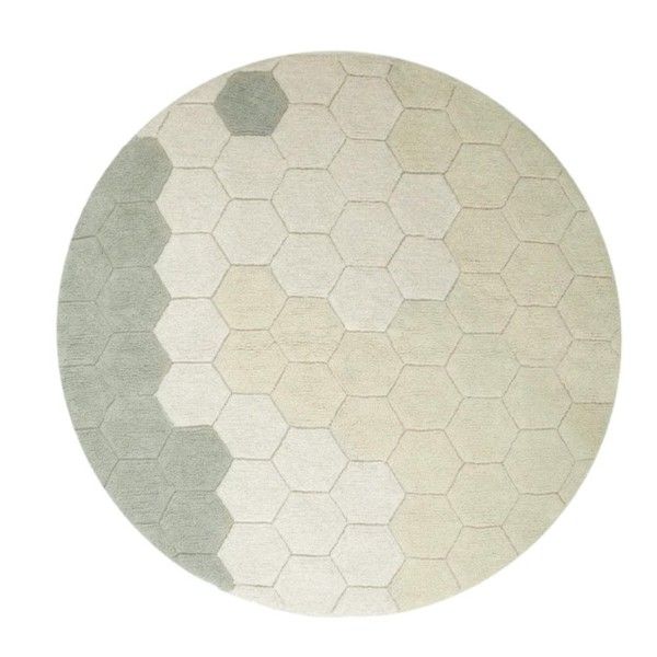 Teppich Honeycomb Blue Sage