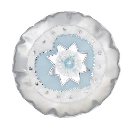 Kissen Silversparkle, rund