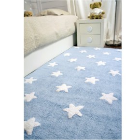 Teppich Stars Blau